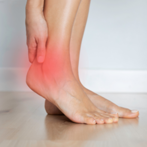 足首の怪我のイメージ